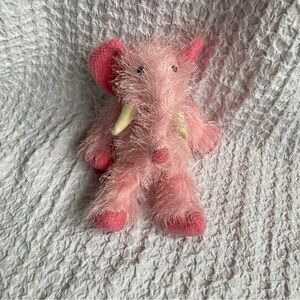Vintage TY Punkies Pipsqueak the Elephant plush beanie baby .